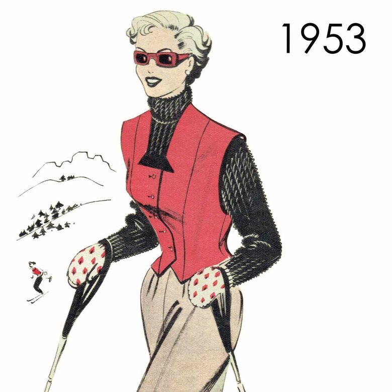 1953 Waistcoat. Bust 100 cm (39.4")